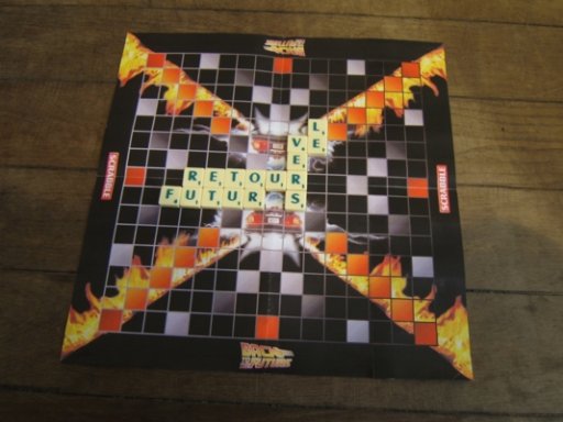 Le plateau de Scrabble Retour vers le Futur