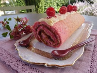 Gâteau rosâtre