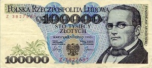 Billet de 100000 zlotys