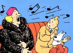Tintin, Milou et la Castafiore Tintin, Milou et la Castafiore