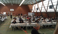 Salle du Championnat de France jeunes et scolaires 2013 à Lorient Salle 2