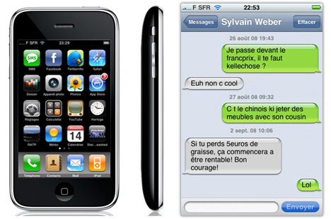 Discussion par SMS sur iPhone Discussion par SMS sur iPhone