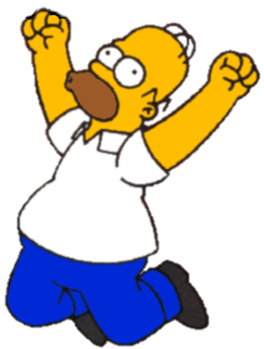 Homer Simpson faisant youhou ! Homer Simpson faisant youhou !