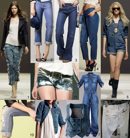 10 modèles de jeans