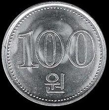 Pièce de 100 wons Pièce de 100 wons