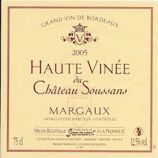 Haute vinée du Château Soussans