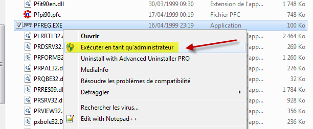 Exécuter en tant qu'administrateur