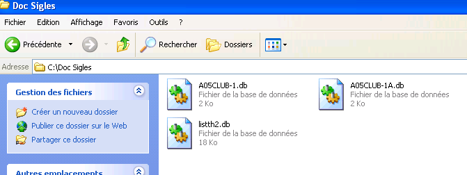 Fichiers exportés Récupération des fichiers exportés