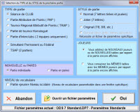 ecran DupliTop 6 Arbitrage types parties