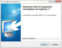 Programme d'installation de DupliTop 7